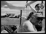 Sailing with her father.  Photograph by Jill Mazziotti.